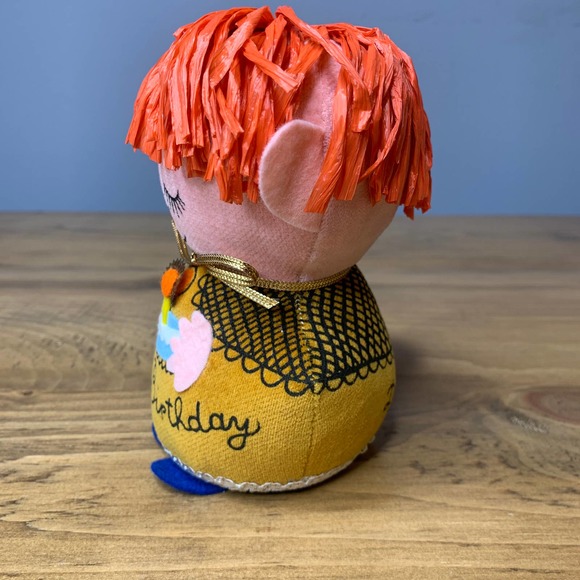 Western Union Dolly Gram HAPPY BIRTHDAY 60’s Vintage Felt Stuffed - Picture 5 of 8